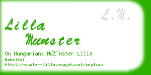 lilla munster business card